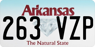 AR license plate 263VZP