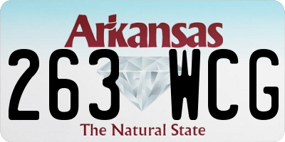 AR license plate 263WCG