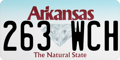 AR license plate 263WCH