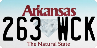 AR license plate 263WCK