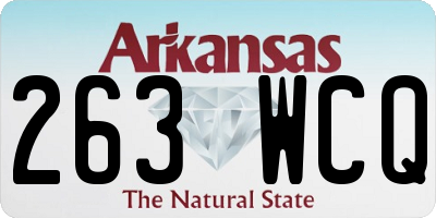 AR license plate 263WCQ