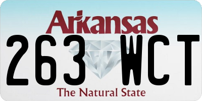 AR license plate 263WCT