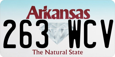 AR license plate 263WCV