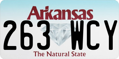 AR license plate 263WCY