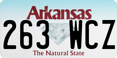 AR license plate 263WCZ