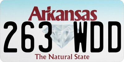 AR license plate 263WDD