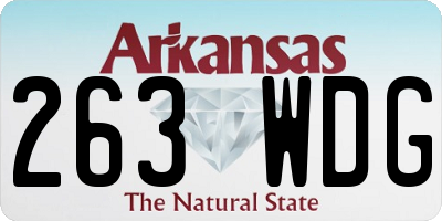 AR license plate 263WDG
