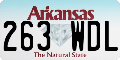 AR license plate 263WDL
