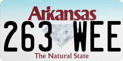 AR license plate 263WEE
