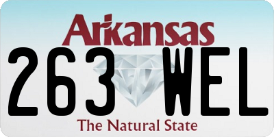 AR license plate 263WEL