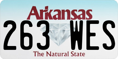 AR license plate 263WES