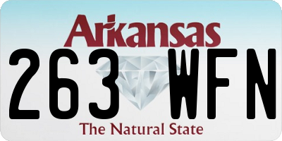 AR license plate 263WFN