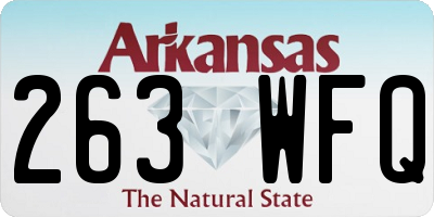 AR license plate 263WFQ