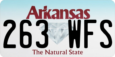 AR license plate 263WFS