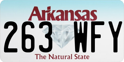 AR license plate 263WFY