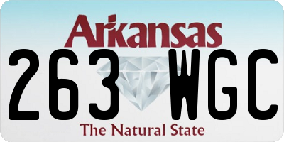 AR license plate 263WGC
