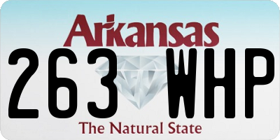 AR license plate 263WHP