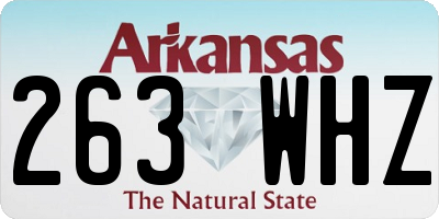 AR license plate 263WHZ