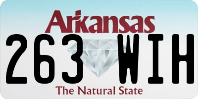 AR license plate 263WIH