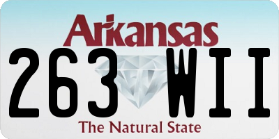 AR license plate 263WII