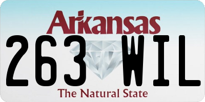 AR license plate 263WIL