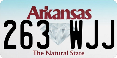AR license plate 263WJJ