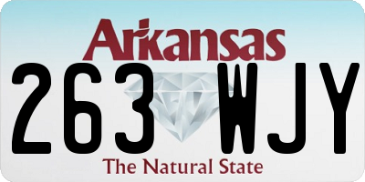 AR license plate 263WJY