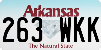 AR license plate 263WKK