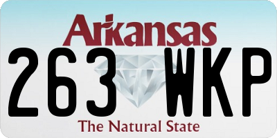 AR license plate 263WKP