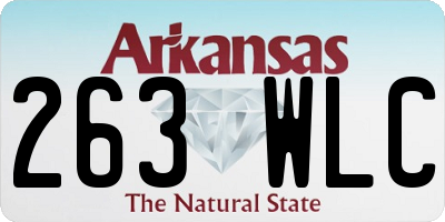 AR license plate 263WLC