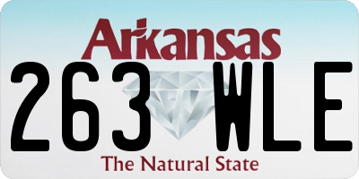 AR license plate 263WLE
