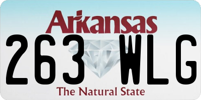 AR license plate 263WLG