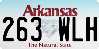AR license plate 263WLH