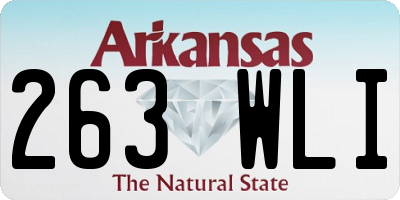 AR license plate 263WLI