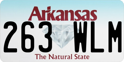 AR license plate 263WLM