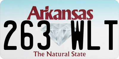 AR license plate 263WLT