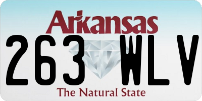AR license plate 263WLV