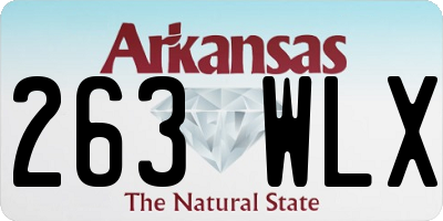 AR license plate 263WLX