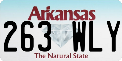 AR license plate 263WLY