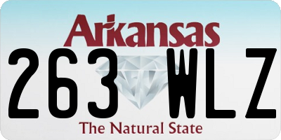 AR license plate 263WLZ