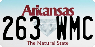 AR license plate 263WMC