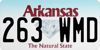AR license plate 263WMD