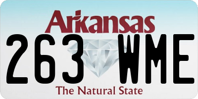 AR license plate 263WME