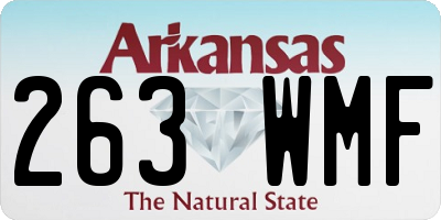 AR license plate 263WMF