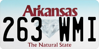 AR license plate 263WMI