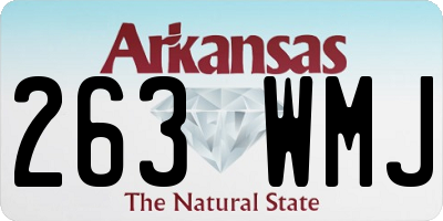 AR license plate 263WMJ