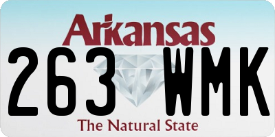 AR license plate 263WMK