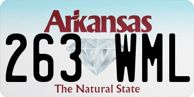 AR license plate 263WML