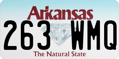 AR license plate 263WMQ