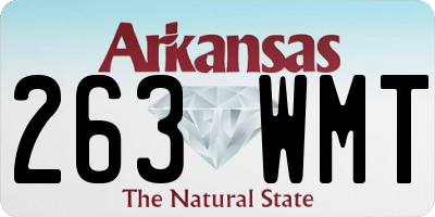 AR license plate 263WMT